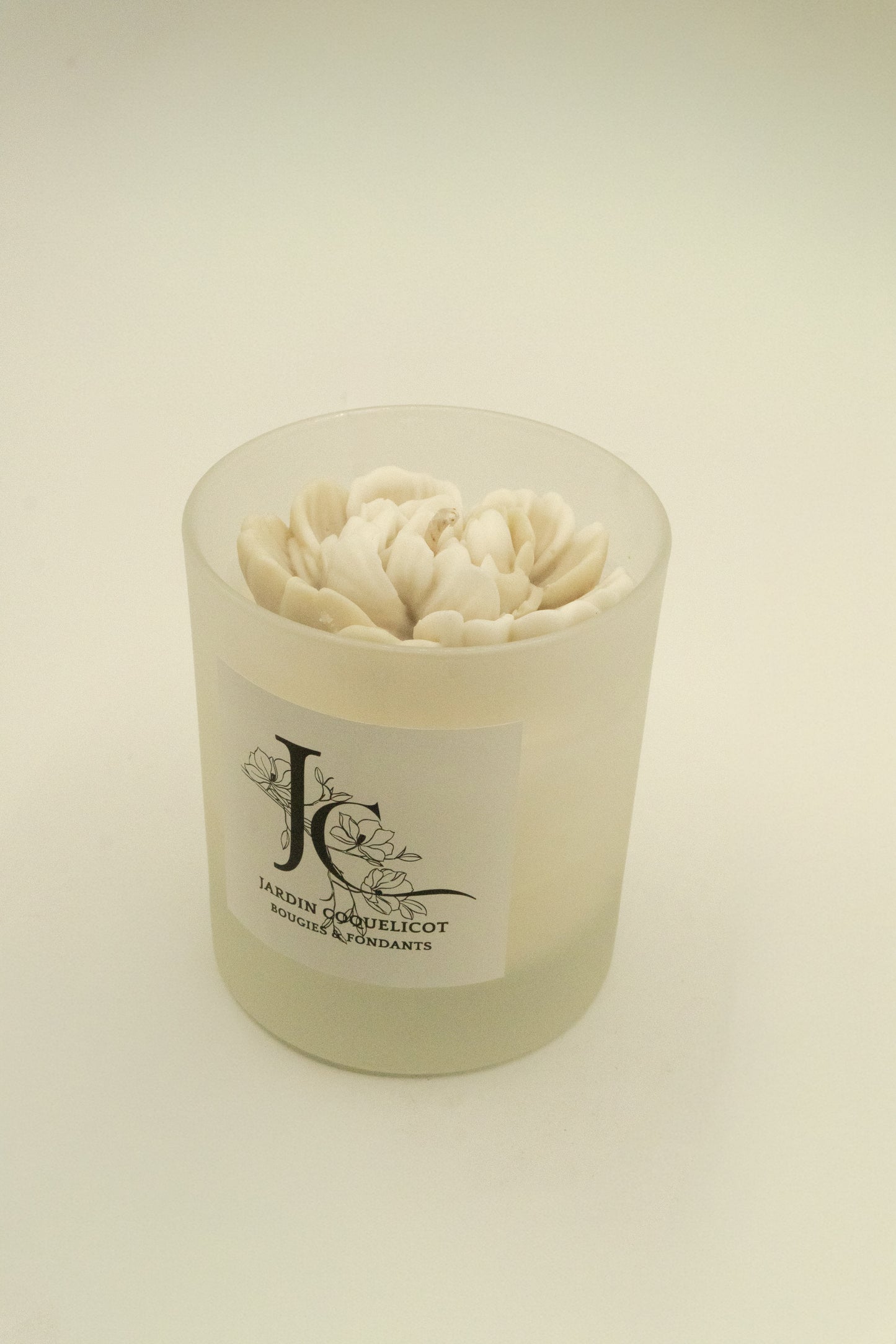 Pot en verre - Pivoine