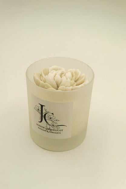 Pot en verre - Pivoine