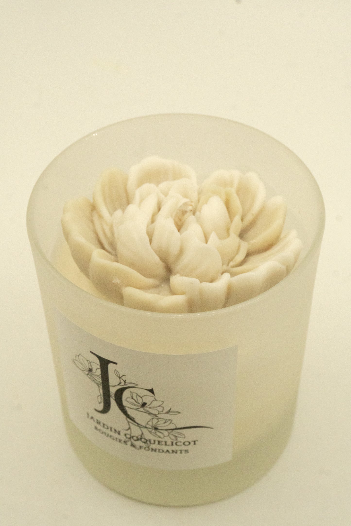 Pot en verre - Pivoine
