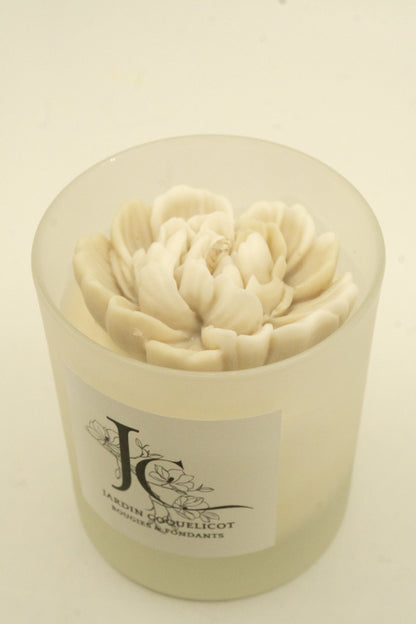 Pot en verre - Pivoine