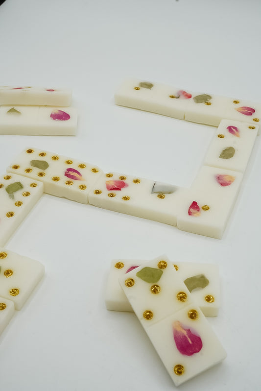 Domino parfumé artisanal – Pétales rose
