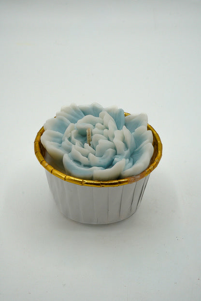 La pivoine - Cupcake bleu