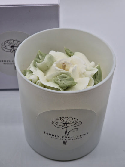 Bougie 260gr rose Blanche