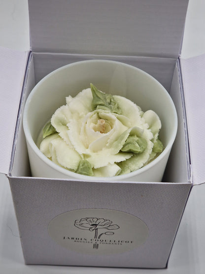 Bougie 260gr rose Blanche