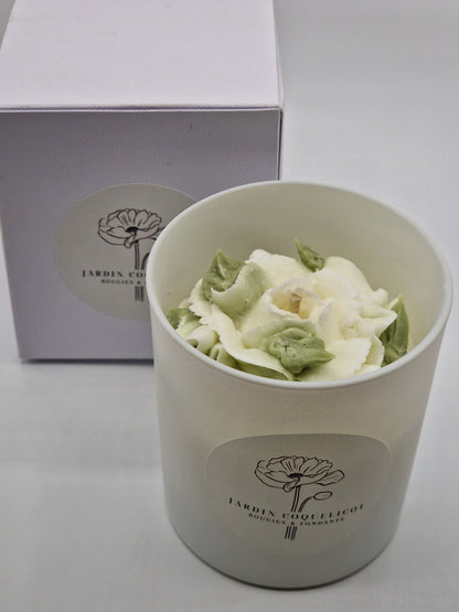 Bougie 260gr rose Blanche