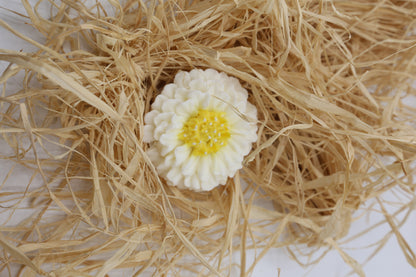 Bougie ou Fondant Gerbera Blanche